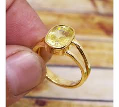 Yellow Sapphire Ring